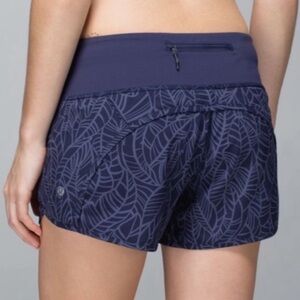 Lululemon Run Times Shorts Pretty Palm Cadet Blue